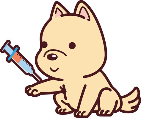 犬が病院へ行き採血をしてもらう無料イラスト71442 素材good