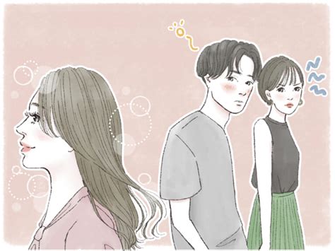男から軽蔑されやすい恋愛経験豊富そうな女性のイラスト素材 フォトとイラスト素材のフォトイラ