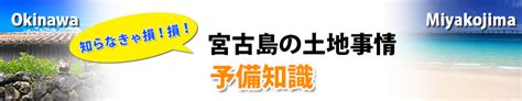 知らなきゃ損 損 宮古島の土地事情と上野字野原の分譲地について