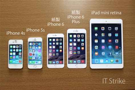 紙製のiphone 6 6 Plusを作って大きさを比較してみたら5 5インチが意外と良かった It Strike