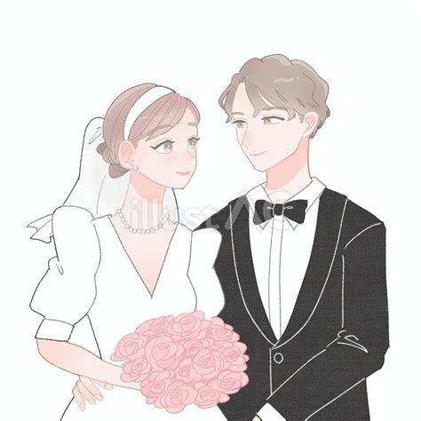 結婚式カップル独身パーティー奴隷のイラスト素材 ベクタ Image