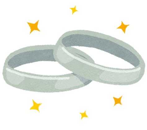 結婚指輪のイラスト かわいいフリー素材が無料のイラストレイン