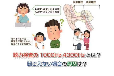 聴力検査の1000Hz,4000Hzとは？聞こえない場合の原因 …