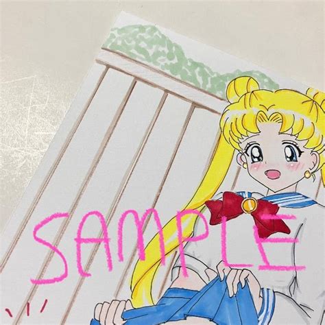 自作イラスト セーラー服 横たわる 家具の上に 新品 中古のオークション モバオク