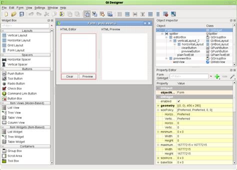 认识Qt Designer Qt Docs