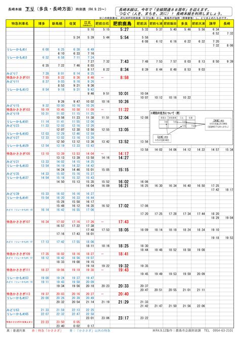 長崎(長崎県)から現川 時刻表（JR長崎本線(鳥栖-長崎)）