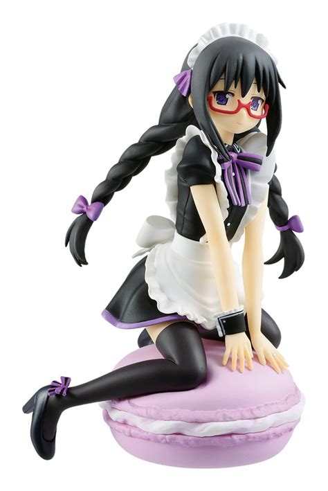 魔法少女まどか マギカ ほむらのフィギュアが必ず当たるくじが登場 マカロンに乗ったメイド服姿の描きおろしイラストを立体化 電撃ホビーウェブ