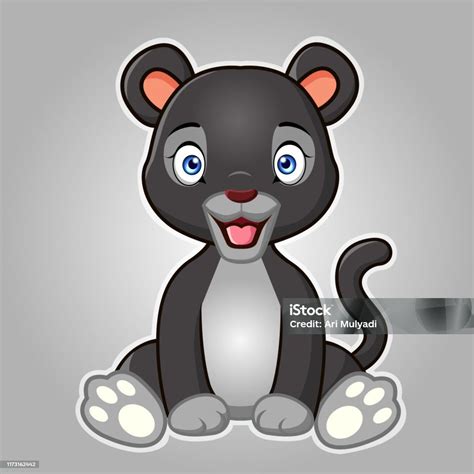 黒いヒョウかわいい動物漫画のキャラクター お絵かきのベクターアート素材や画像を多数ご用意 Istock