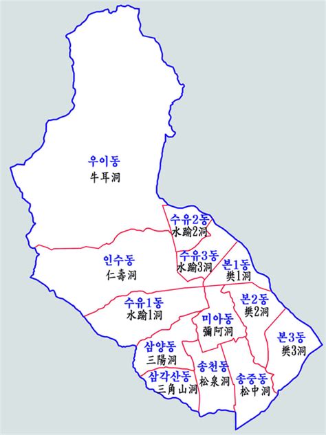 강북구 지도