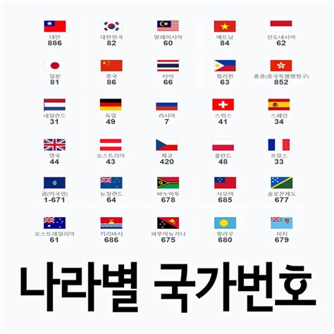 국가 코드 한국 -