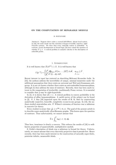기하서 And Computation In Moduli Theory 