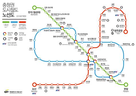 대전 지하철 노선도 p6zo7a