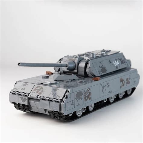 독일 Panzer VIII Maus 탱크 MOC 빌딩 블록, 군용 마우스