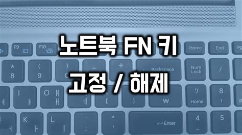 레노버 노트북 펑션키 Fn 비활성화 해제 방법 바이오스설정
