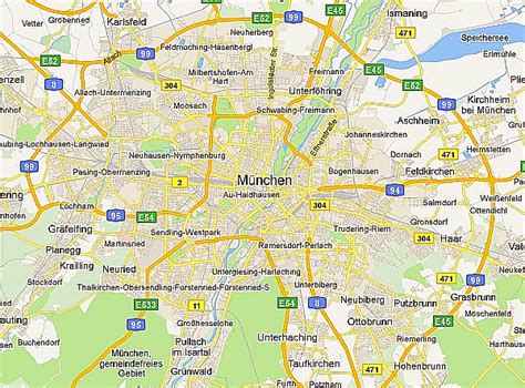뮌헨, 독일 지도 — 현재 시간, 시간대, 근처의 공항, 인구