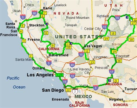 미국 서부 Google My Maps>미국 서부 - 지도 미국