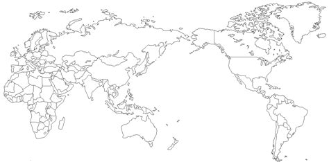백지도 세계 지도