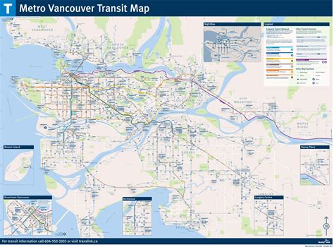 밴쿠버 지하철 노선도 Vancouver – 레일맵 - 밴쿠버 지도