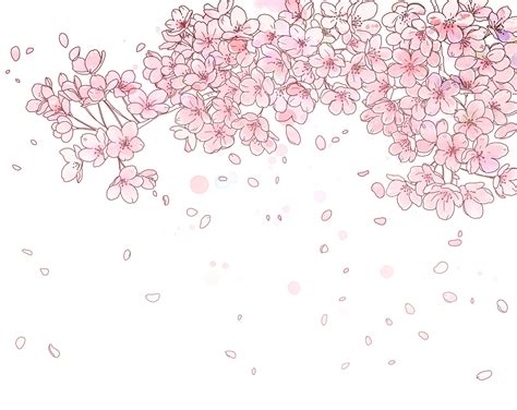 벚꽃 도안