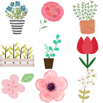 봄에 사용하기 좋은 꽃 일러스트 무료 모음 미리캔버스 헬프센터