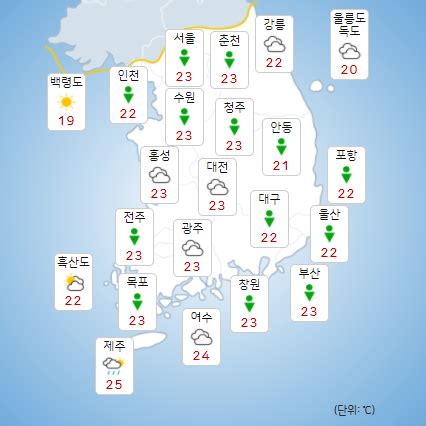 부평2동 대한민국 내일 날씨, 14일 일기 예보, 레이더 사진들