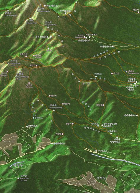 북한산 등산지도nbi