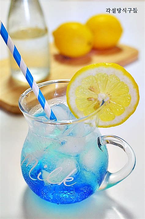 블루 레몬 에이드 만들기