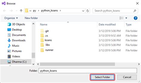 빠른 시작 Python 코드 폴더 열기 - py 파일 실행