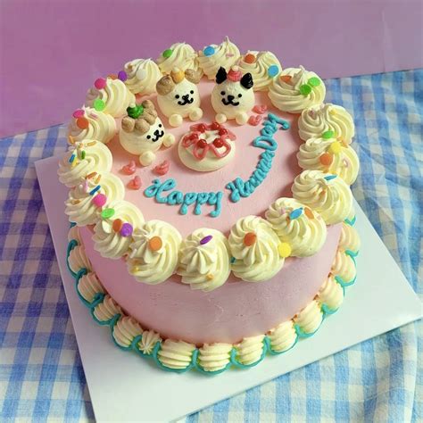 생일 레터링 케이크