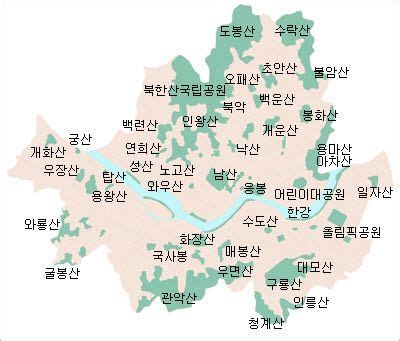 서울의 산 목록 위키백과, 우리 모두의 백과사전 - 서울 위치