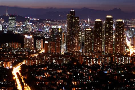 서울 야경 배경 화면
