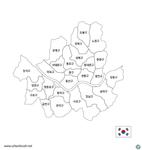 서울 지도 Png