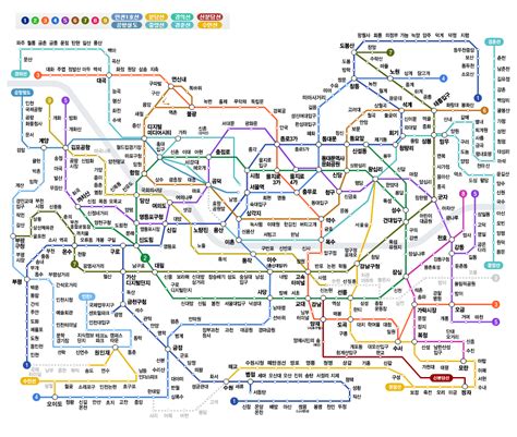 서울 지하철 노선도 2023