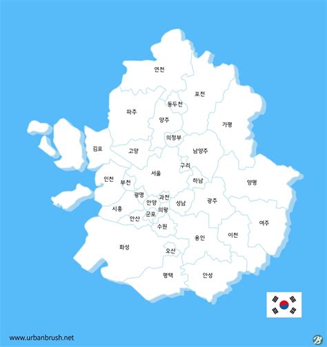 수도권 지도 png