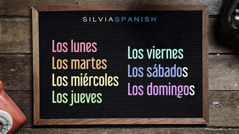 스페인어의 요일, 월, 계절 공부하기 - 스페인어 요일