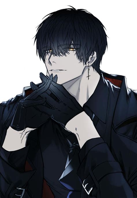 시르 on Twitter "휴식 중☺️… " Dark Anime Guys, Cute Anime Guys, Cute Anime
