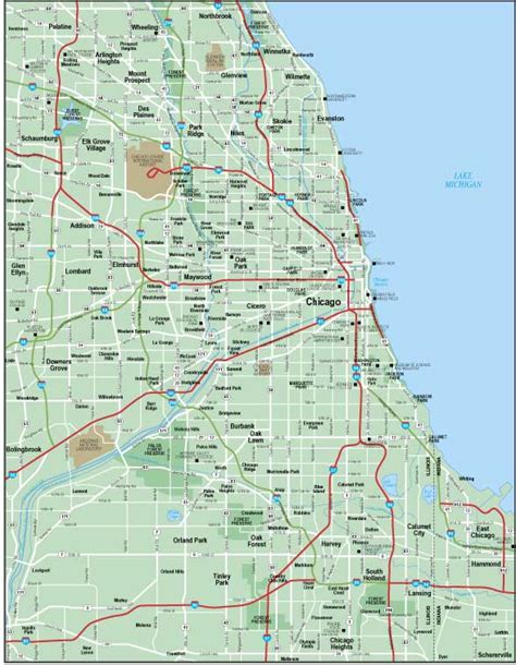 시카고 지도 -