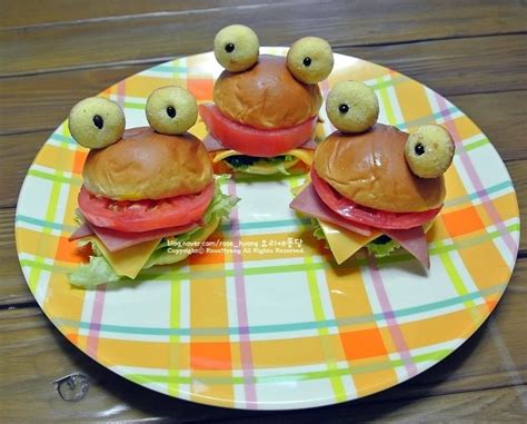 아이와 함께,요리활동/개구리 샌드위치 만들기 네이버 블로그