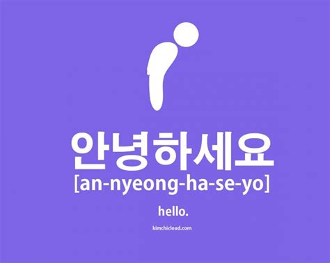 안녕 안녕하세요 - how to say hi in korean