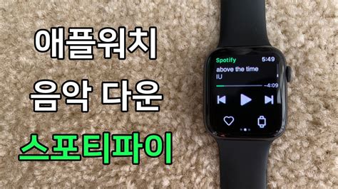애플워치 음악넣기 애플워치 스포티파이 앱으로 오프라인 듣기