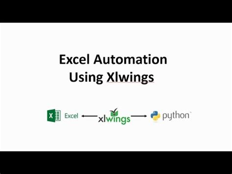 엑셀자동화 파이썬 Xlwings 1/ - xlwings 사용법