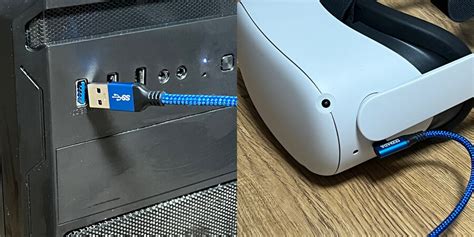 오큘러스 퀘스트2와 PC를 유선 USB 케이블로 연결하는 법 - 9Lx7G5U