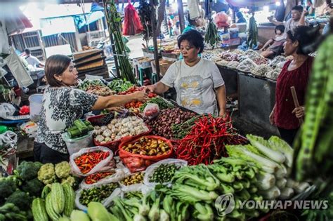 인도네시아 물가상승률, 7개월 만에 5% 아래로 떨어져 연합뉴스