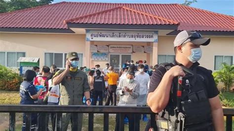 전직 경찰의 어린이집 총기 난사로 원아 최소 23명 사망 - 태국