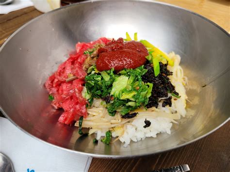 진주 중앙시장 육회비빔밥 인기 맛집 제일식당