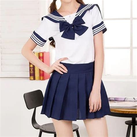 치마 여자 학교 선원 유니폼