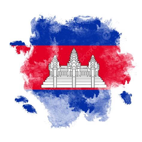 캄보디아 국기 스톡 일러스트 - 캄보디아 국기