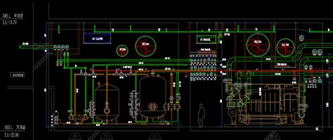 캐드 배관 도면 dwg
