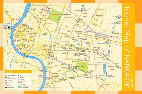 태국정부관광청 지도 방콕 한글지도 팜플렛 - 방콕 지도 - 6K7