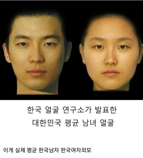 한국인 평균 외모